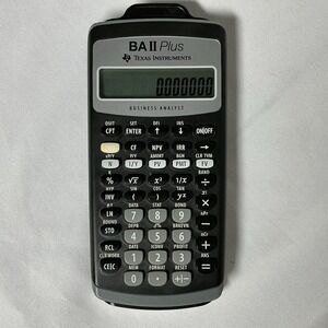 TEXAS INSTRUMENTS BA II PLUS BUSINESS ANALYST FINANCIAL CALCULATOR W/ Case